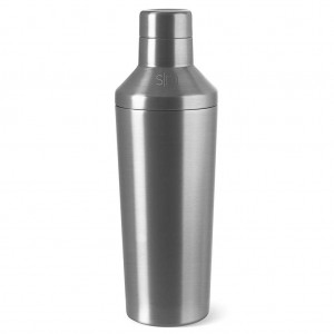 Simple Modern Classic Cocktail Shaker with Jigger Lid Other Accessories Silver | IZRWPK375