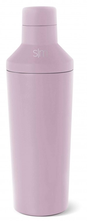 Simple Modern Classic Cocktail Shaker with Jigger Lid Other Accessories Purple | DRTBXO745