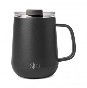Simple Modern Coffee Mug with Handle Water Bottles Black | GTJWNY791