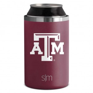 Simple Modern Collegiate Ranger Can Cooler Bottle Boot Burgundy | YXSHAQ548