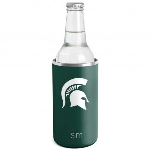 Simple Modern Collegiate Ranger Cooler Bottle Boot Obsidian Green | GYMECU213