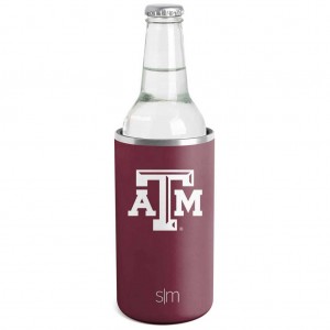 Simple Modern Collegiate Ranger Cooler Bottle Boot Burgundy | SRPFQU910
