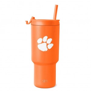 Simple Modern Collegiate Water Bottles Orange | JDXRHZ691
