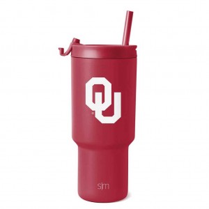 Simple Modern Collegiate Water Bottles Red | LNGRDH238