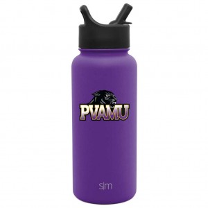 Simple Modern Collegiate with Straw Lid Water Bottles Purple | WSVHLF709