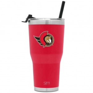 Simple Modern Cruiser Insulated Tumbler with Flip Lid and Straw Water Bottles Red | VORKUY678