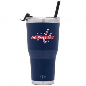 Simple Modern Cruiser Insulated Tumbler with Flip Lid and Straw Water Bottles Navy | GZMQPE043