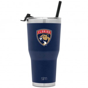 Simple Modern Cruiser Insulated Tumbler with Flip Lid and Straw Water Bottles Navy | DQMGYJ048