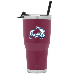 Simple Modern Cruiser Insulated Tumbler with Flip Lid and Straw Water Bottles Burgundy | QTMKBD367