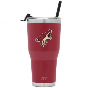 Simple Modern Cruiser Insulated Tumbler with Flip Lid and Straw Water Bottles Burgundy | CNOPJR738
