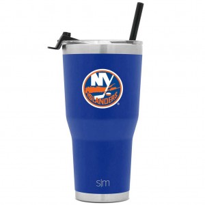 Simple Modern Cruiser Insulated Tumbler with Flip Lid and Straw Water Bottles Blue | ZTWHFJ713
