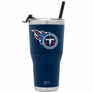 Simple Modern Cruiser Tumbler with Flip Lid and Straw Water Bottles Navy | YWRGLH745