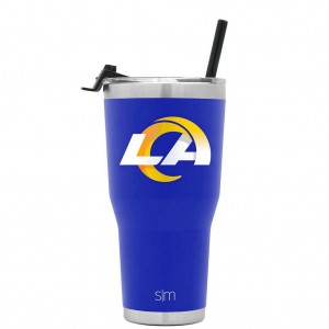 Simple Modern Cruiser Tumbler with Flip Lid and Straw Water Bottles Blue | YDIFQV762