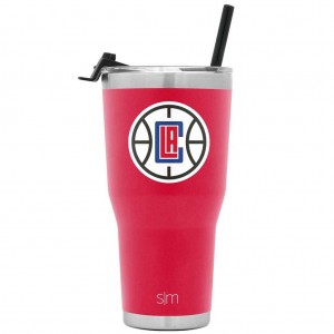 Simple Modern Cruiser Tumbler with Flip Lid and Straw Water Bottles Red | LOHYZS786