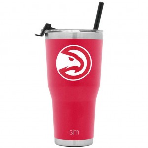 Simple Modern Cruiser Tumbler with Flip Lid and Straw Water Bottles Red | ABZOXQ192