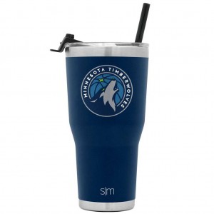 Simple Modern Cruiser Tumbler with Flip Lid and Straw Water Bottles Indigo | CFKWIS072