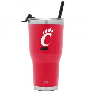 Simple Modern Cruiser with Flip Lid and Straw Water Bottles Red | CLQIYH715