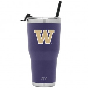 Simple Modern Cruiser with Flip Lid and Straw Water Bottles Purple | KMNAPU408