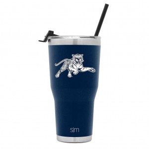 Simple Modern Cruiser with Flip Lid and Straw Water Bottles Indigo | PZYWMX528