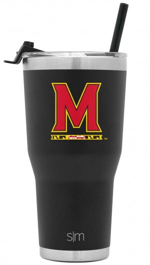 Simple Modern Cruiser with Flip Lid and Straw Water Bottles Black | CKOSHZ276