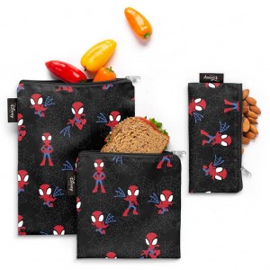 Simple Modern Ellie Snack Lunch Bags Black | SGMJED630