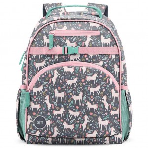 Simple Modern Fletcher Backpack Black / Coral Pink | JNCQMT316