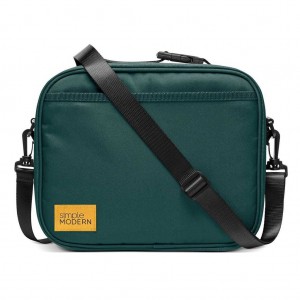 Simple Modern Hadley with Shoulder Strap Lunch Bags Obsidian Green | QESYXN098
