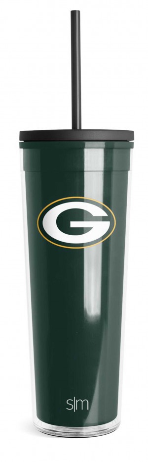 Simple Modern Plastic Classic Tumbler Water Bottles Green | IOPXZA354