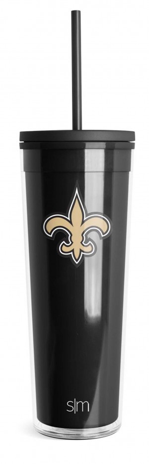 Simple Modern Plastic Classic Tumbler Water Bottles Black | MWSIKJ280
