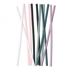 Simple Modern Plastic Reusable Drinking Straws 12 Replacement Straws Multicolor | CYUEBD316