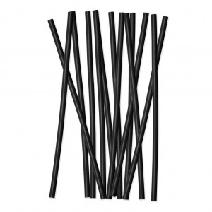 Simple Modern Plastic Reusable Drinking Straws 12 Replacement Straws Black | UXCDNR140