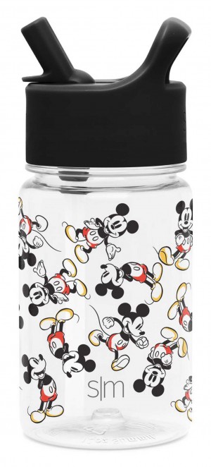 Simple Modern Plastic Water Bottle with Straw Lid Water Bottles White | IWDHAO430