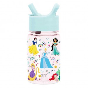 Simple Modern Plastic Water Bottle with Straw Lid Water Bottles White | XGQYPV834
