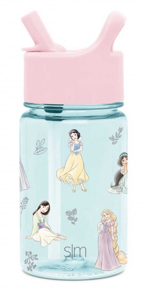 Simple Modern Plastic Water Bottle with Straw Lid Water Bottles Light Blue | AONFGR890