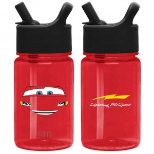 Simple Modern Plastic Water Bottle with Straw Lid Water Bottles Red | THQPBG507