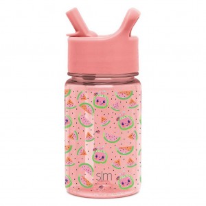 Simple Modern Plastic Water Bottle with Straw Lid Water Bottles Pink | GSLVRM609