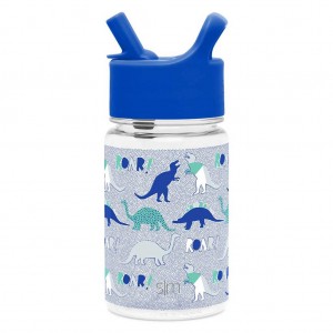 Simple Modern Plastic Water Bottle with Straw Lid Water Bottles Blue | CDPHXZ407