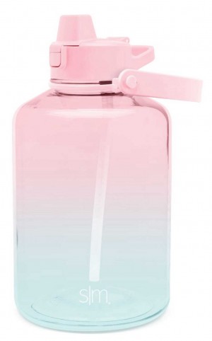 Simple Modern Plastic With Simple Flip Silicone Straw Lid Water Bottles Multicolor | UFPTYR265