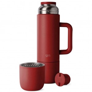 Simple Modern Roam Water Bottles Burgundy | OVJHTL271