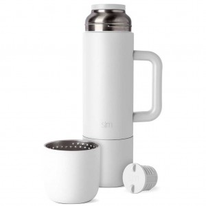 Simple Modern Roam Water Bottles White | HSONKW689