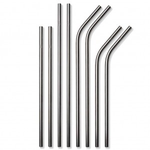 Simple Modern Stainless Steel Reusable Straws Replacement Straws Silver | SGLPNB367