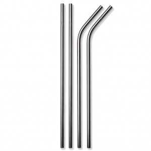 Simple Modern Stainless Steel Reusable Straws Replacement Straws Silver | GJXOAV674