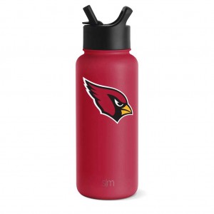 Simple Modern Summit Insulated Water Bottle with Straw Lid Water Bottles Red | NPOMJU083