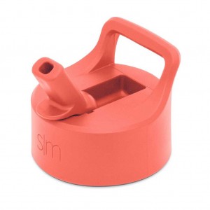 Simple Modern Summit Water Bottle Straw Lid Replacement Lids Orange | FRWXIV427
