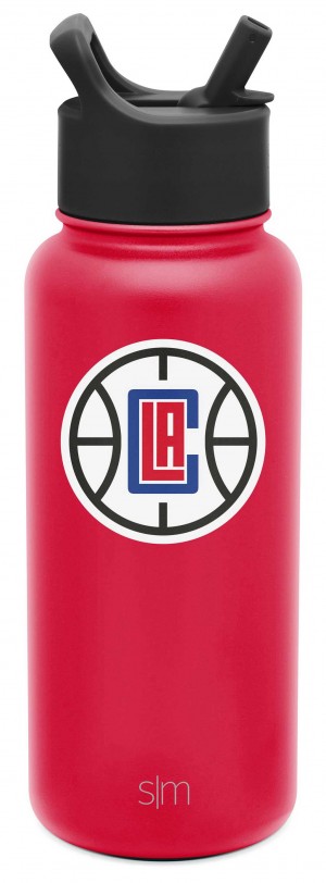 Simple Modern Summit Water Bottle with Straw Lid Water Bottles Red | BGTXIA381