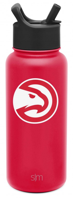 Simple Modern Summit Water Bottle with Straw Lid Water Bottles Red | BAQPJT260