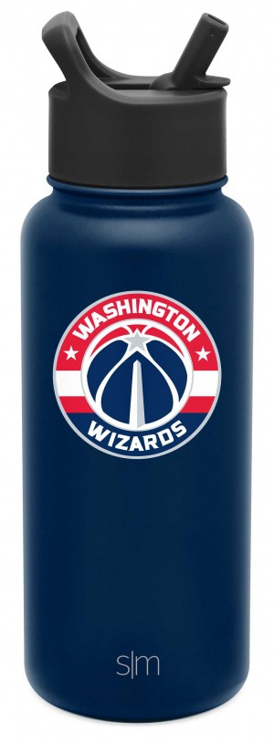 Simple Modern Summit Water Bottle with Straw Lid Water Bottles Indigo | TCDFES832