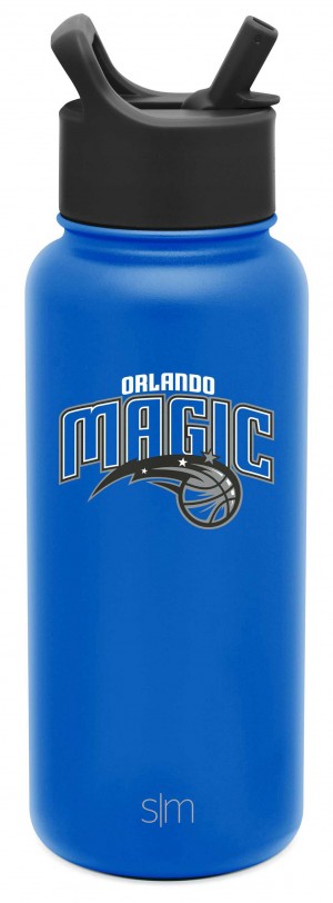 Simple Modern Summit Water Bottle with Straw Lid Water Bottles Blue | HABIPY213