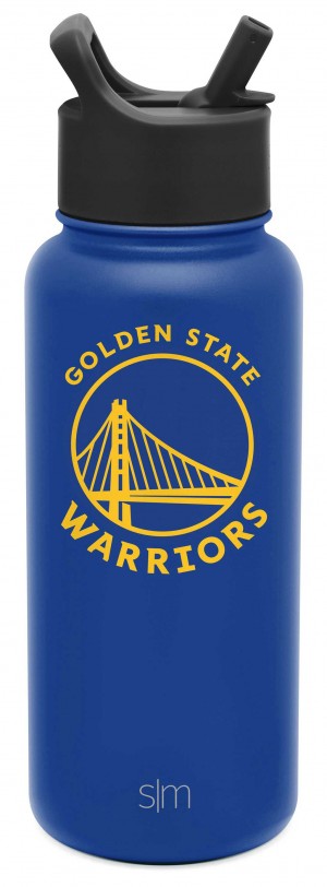 Simple Modern Summit Water Bottle with Straw Lid Water Bottles Blue | HRJNXD752