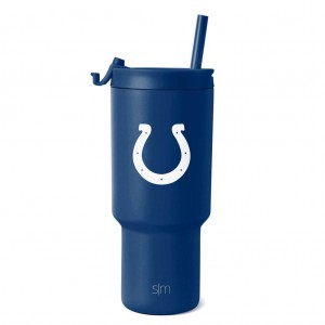 Simple Modern Trek Tumbler Water Bottles Navy | ZOTNHR461